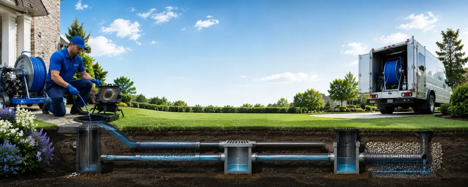 Outdoor drain cleaning information for Hasbrouck Heights, NJ